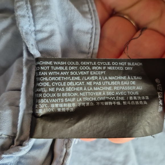 Theory Shorts Mens 36 Chino Blue Casual Summer Preppy Pockets Beach Flat Front - Picture 13 of 13